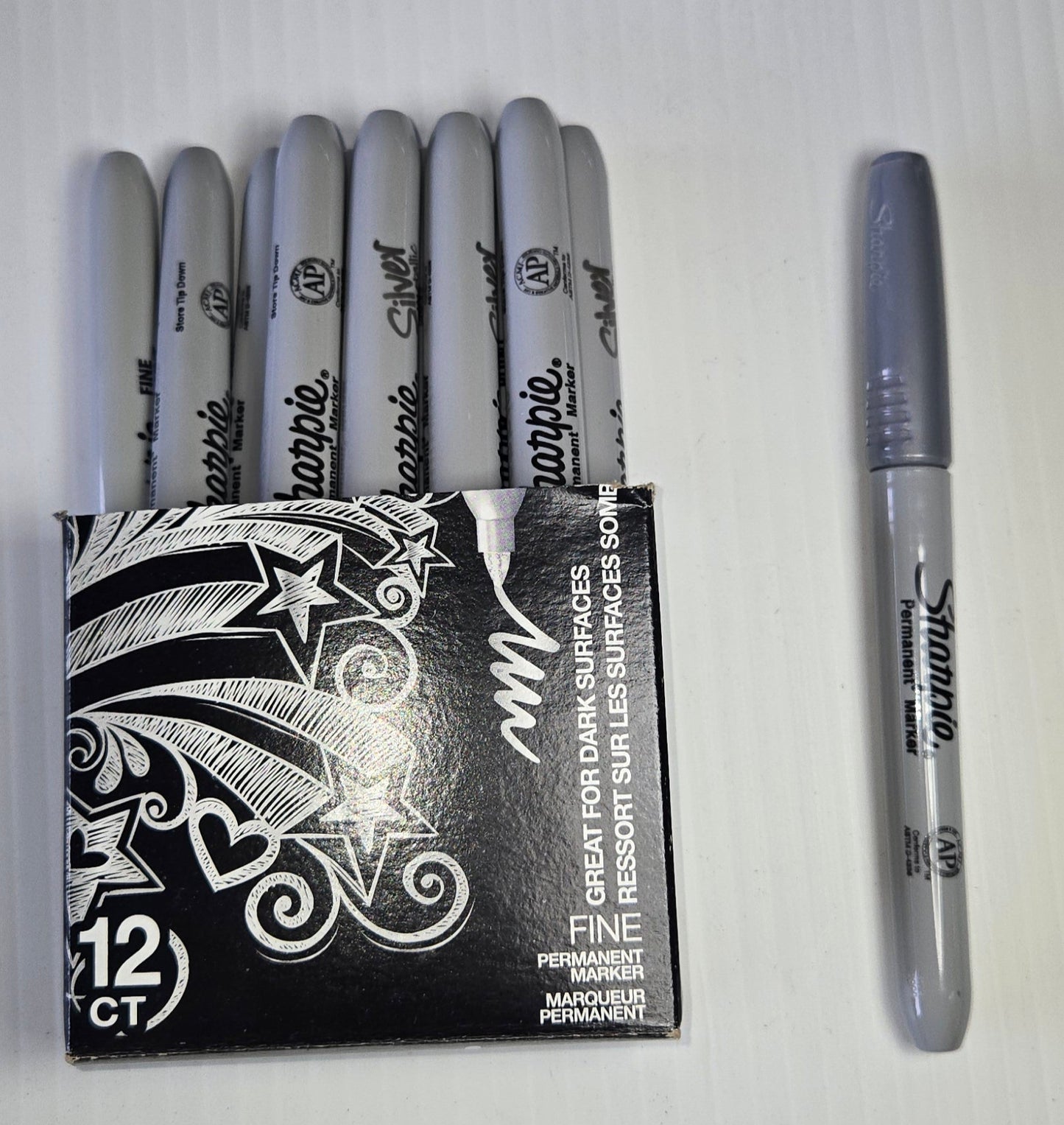 f - Silver Markers (Box of 12)